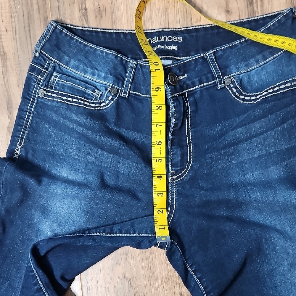 Maurices Women's High Rise Jeggings Denim Jeans Large - Picture 6 of 9